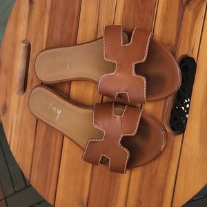 FS/NY Alibi Sandal in Cognac Size 7.5